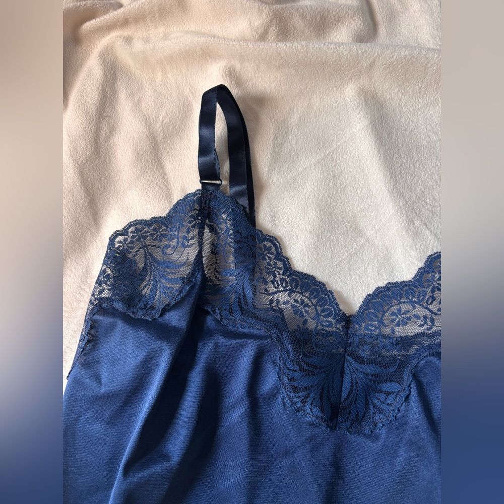 Vintage USA Made Navy Lace Camisole